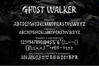 GHOST WALKER FREE font