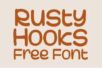 Rusty Hooks font