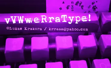 vVWweRraType! font