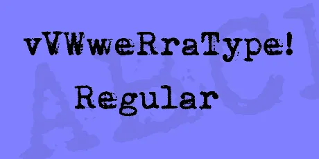 vVWweRraType! font