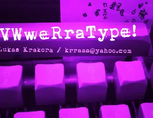 vVWweRraType! font