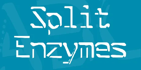 Split Enzymes font