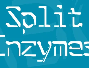 Split Enzymes font