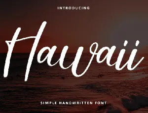 Hawaii font