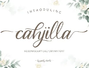 Cahjilla font