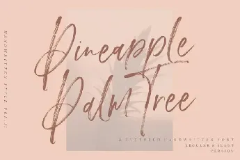 Pineapple Palm Brush font