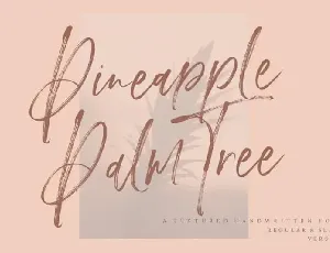 Pineapple Palm Brush font