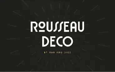 Rousseau Deco font