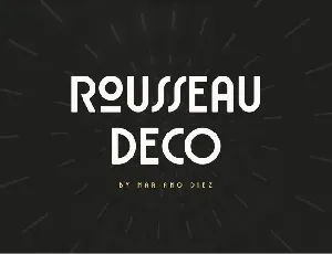 Rousseau Deco font