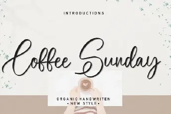 Coffee Sunday Script font