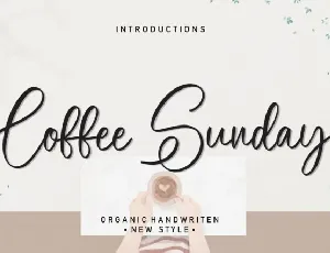 Coffee Sunday Script font