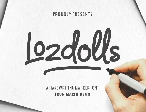 Lozdolls font