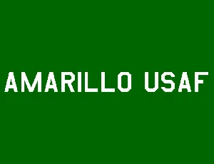 AMARILLO USAF FONT