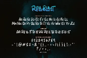 Rollblast Brush font