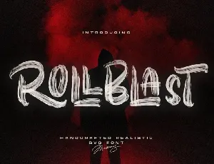 Rollblast Brush font