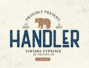 Handler Vintage font