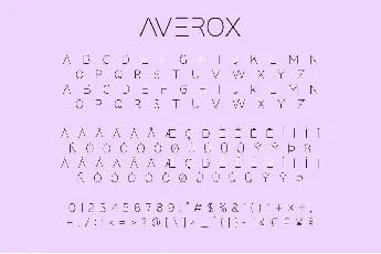 Averox font