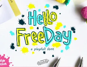 Hellofreeday font