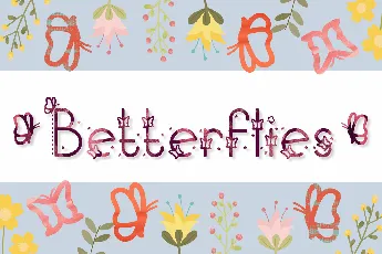 Betterflies font