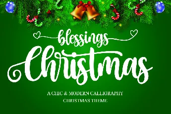 Christmas Blessings font