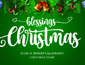 Christmas Blessings font