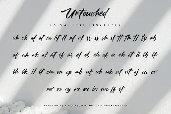 Untouched font