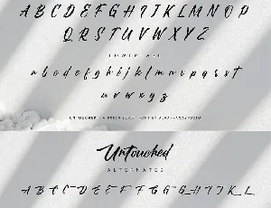 Untouched font