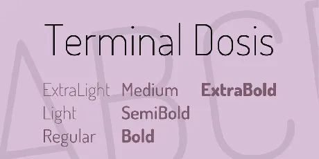 Terminal Dosis font