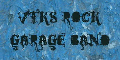 VTKS ROCK GARAGE BAND font