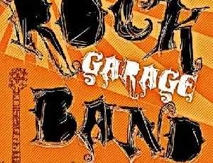 VTKS ROCK GARAGE BAND font