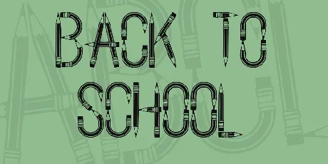 Back To School font