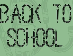 Back To School font