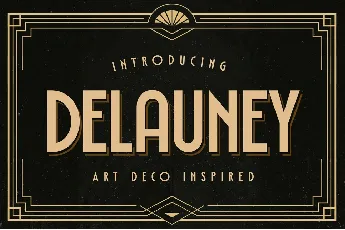 Delauney font