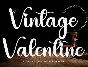 Vintage Valentine font