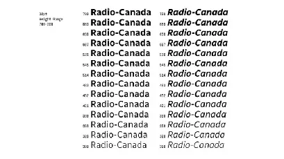 Radio Canada Family font