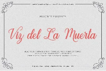 Viz Del La Muerta font