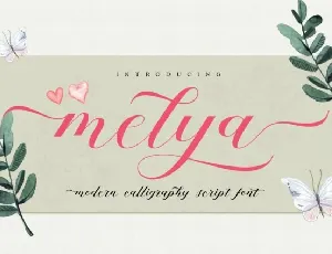 Melya Script font