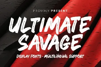 Ultimate Savage font