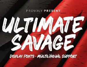 Ultimate Savage font