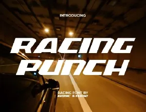 Racing Punch font