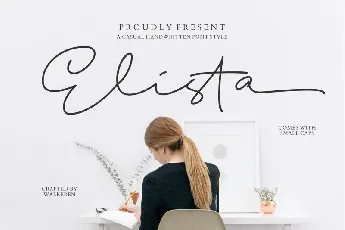 Elista Casual Handwritten font