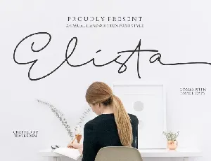 Elista Casual Handwritten font