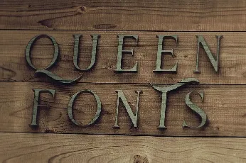 Queen Display Free font