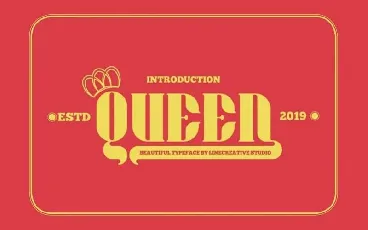 Queen Display Free font