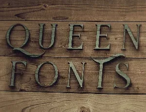 Queen Display Free font