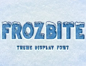 FROZBITE font