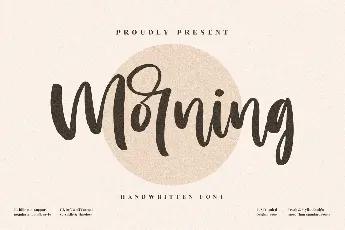 Morning font