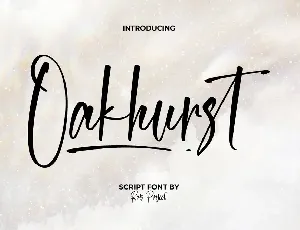 Oakhurst Demo font