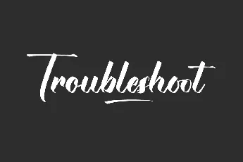 Troubleshoot Demo font