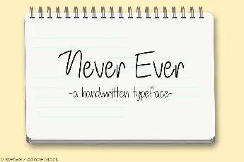 Never Ever font